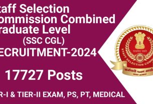 SSC Combined Graduate Level CGL Examination 2024 Apply Online, government job portal details on sarkariclerks.