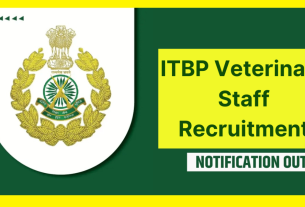 ITBP Animal Attendant Recruitment 2024, government job portal details on sarkariclerks.